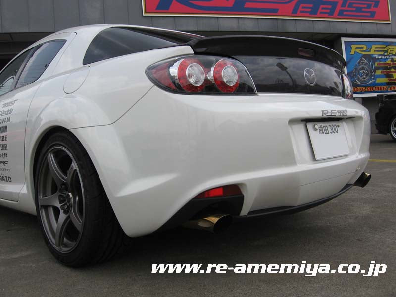 RX-8 Dolphin Tail Muffler after